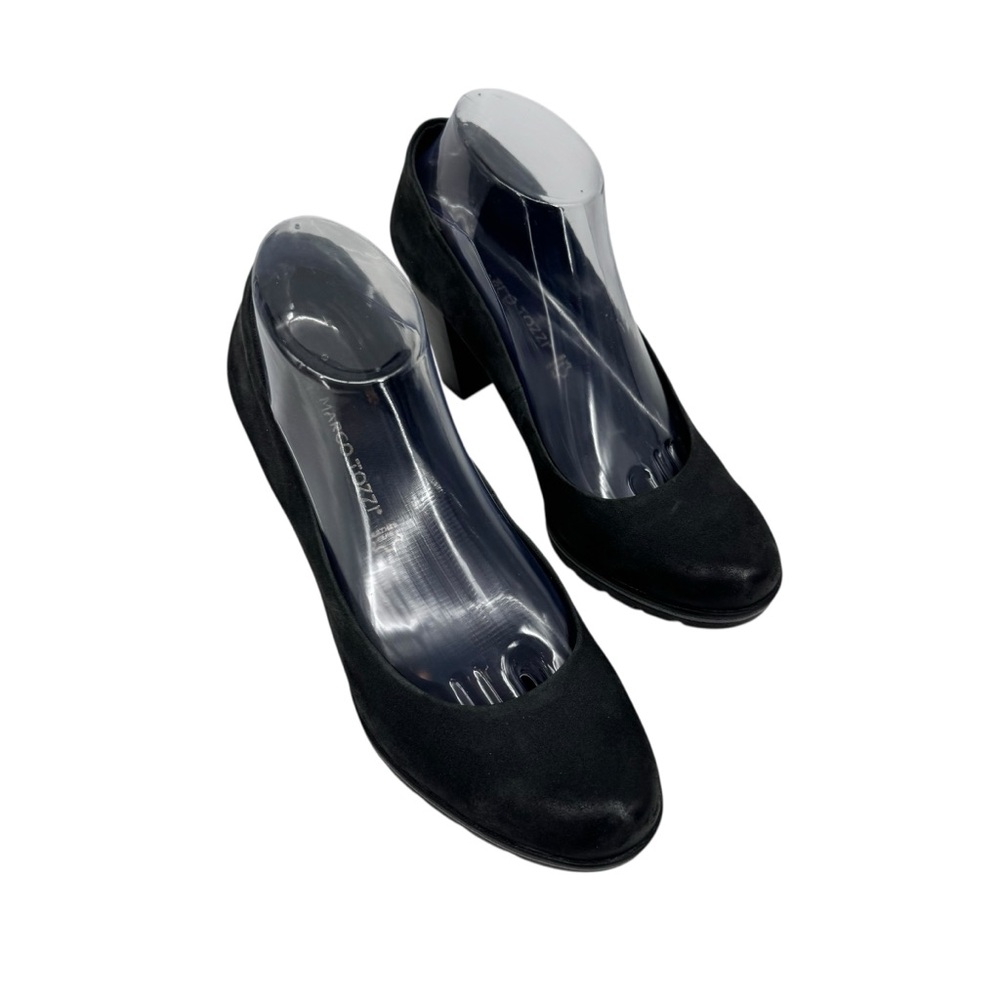Women’s Marco Tozzi Size 39 (US9) Dark Gray Suede/Nubuck Leather Pumps Heels